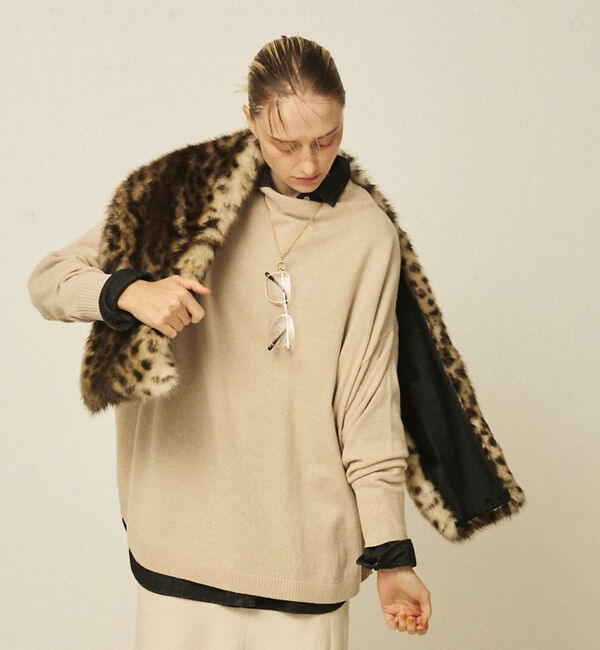 Rouge vif「【HELEN MOORE/ヘレンムーア】バックル付フェイクファースカーフ / ス」|マフラー|