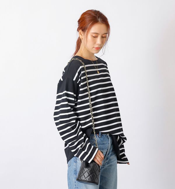 Rouge vif「【MONT KEMMEL/モン ケメル】バスクシャツ / ボーダーロングスリーブ」|Tシャツ・カットソー|