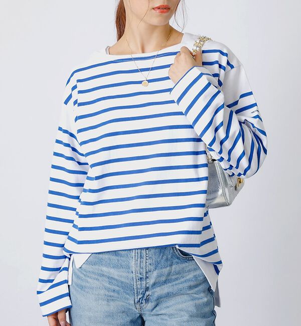 Rouge vif「【MONT KEMMEL/モン ケメル】バスクシャツ / ボーダーロングスリーブ」|Tシャツ・カットソー|ブルー