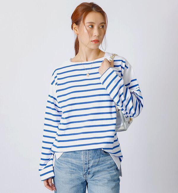 Rouge vif「【MONT KEMMEL/モン ケメル】バスクシャツ / ボーダーロングスリーブ」|Tシャツ・カットソー|