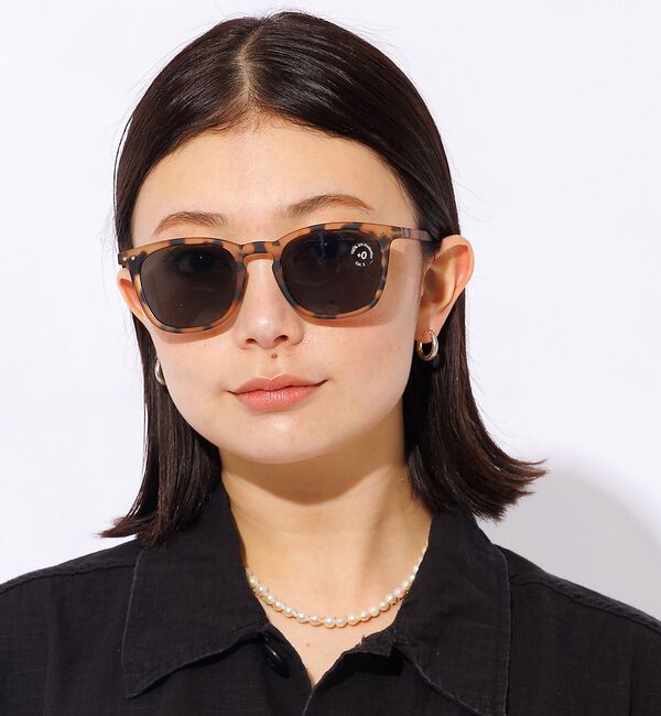 Rouge vif「【IZIPIZI】サングラス / UVカット / ウェリントン / #E【予約】」|メガネ|ベージュ系その他1