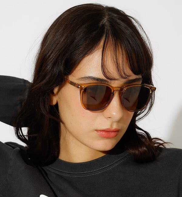 Rouge vif「【IZIPIZI】サングラス / UVカット / ウェリントン / #E【予約】」|メガネ|ゴールド