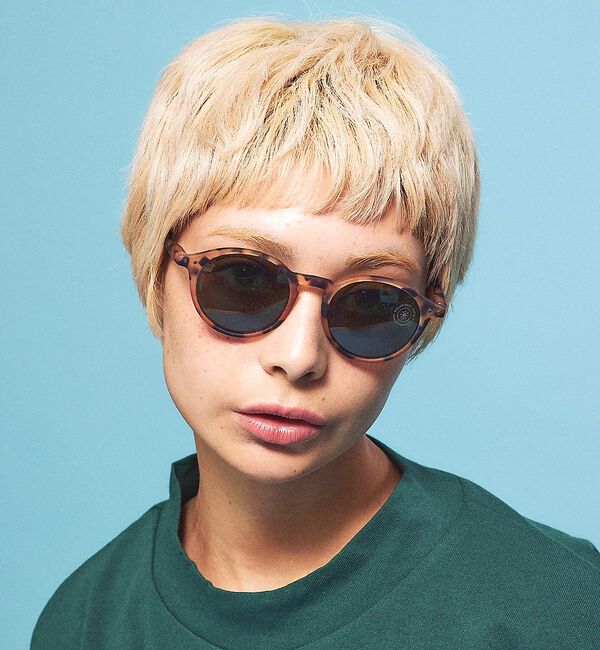 Rouge vif「【IZIPIZI】偏光サングラス / ボストン / UVカット / #D【予約】」|メガネ|ベージュ系その他1