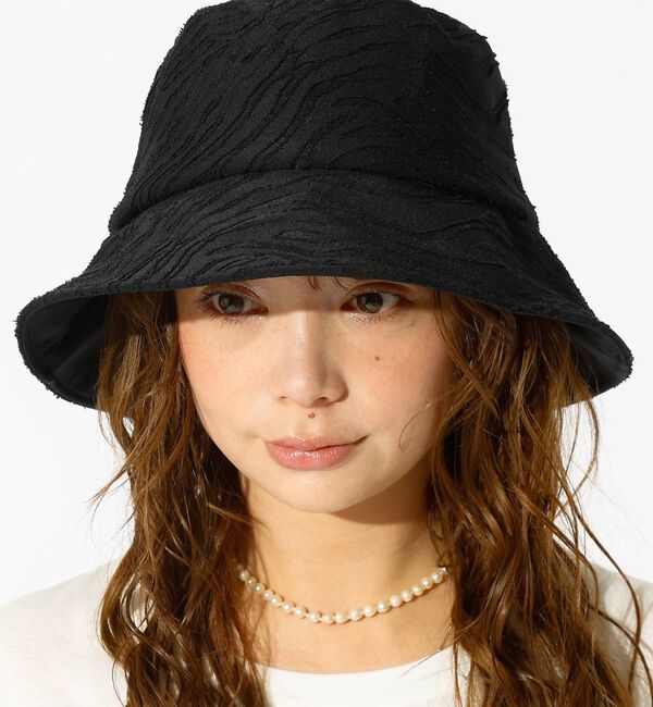 Rouge vif「【Ruben/ルーベン】ゼブラハット/ZEBRA PATERN HAT/RUS-」|その他|ブラック