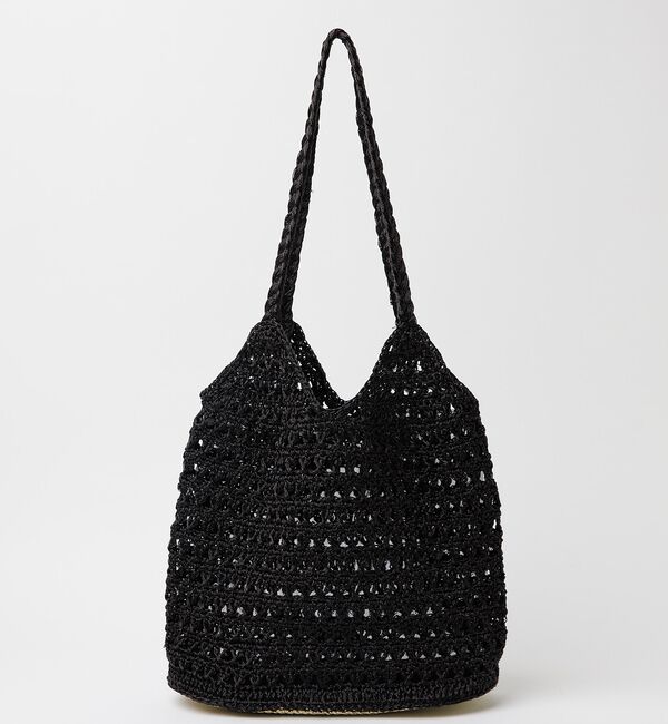 Rouge vif「【Swaraj /スワラージ】手編みのメタリックマクラメ・ショルダーバッグ/キラ」|トートバッグ|