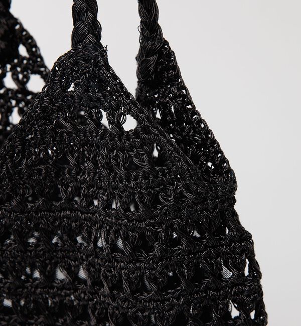 Rouge vif「【Swaraj /スワラージ】手編みのメタリックマクラメ・ショルダーバッグ/キラ」|トートバッグ|