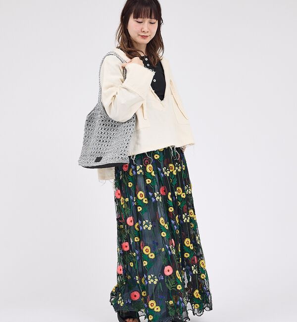 Rouge vif「【Swaraj /スワラージ】手編みのメタリックマクラメ・ショルダーバッグ/キラ」|トートバッグ|