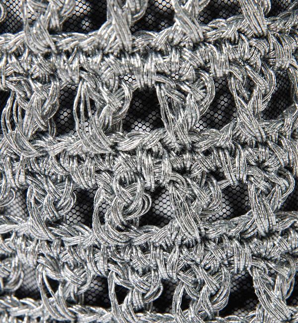 Rouge vif「【Swaraj /スワラージ】手編みのメタリックマクラメ・ショルダーバッグ/キラ」|トートバッグ|