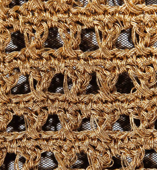 Rouge vif「【Swaraj /スワラージ】手編みのメタリックマクラメ・ショルダーバッグ/キラ」|トートバッグ|