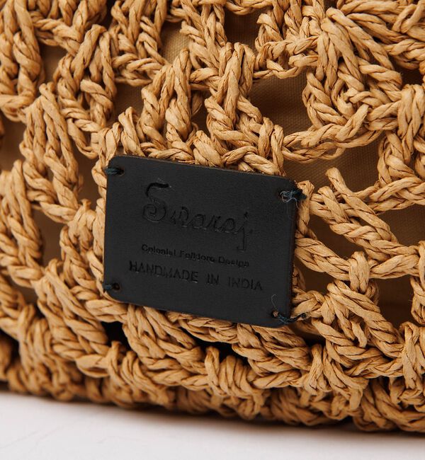 Rouge vif「【Swaraj /スワラージ】手編みペーパーラフィアトートBAG/トートバッグ【」|トートバッグ|