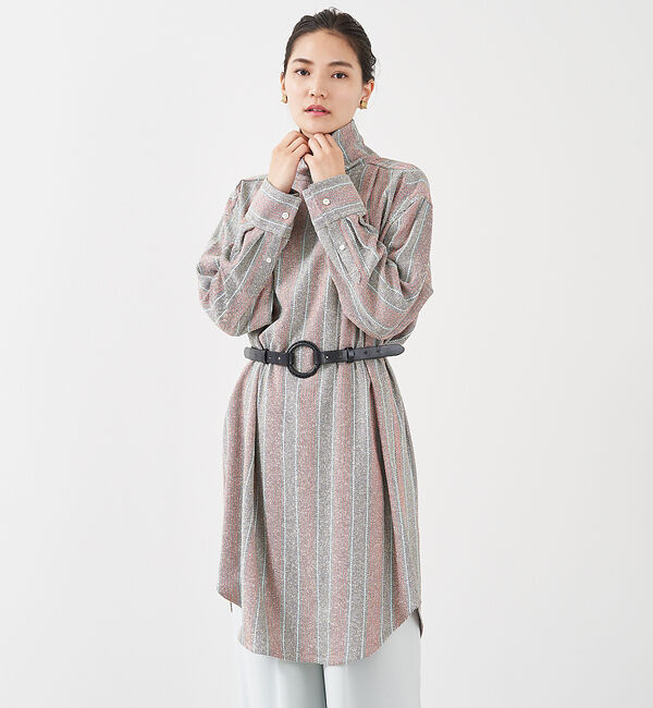 qualite「ループストライプワンピース」|ワンピース|