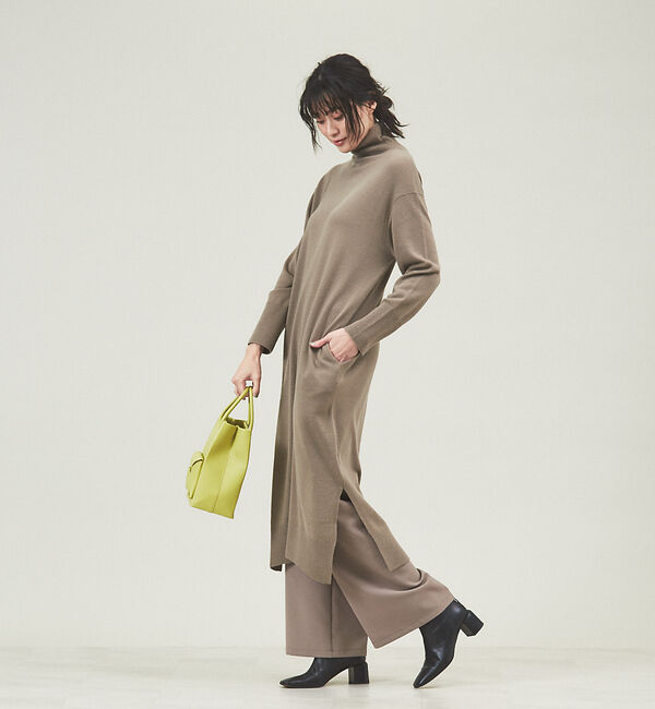 qualite「タートルネックニットワンピース」|ワンピース|