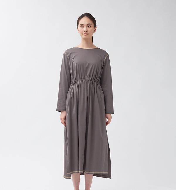 qualite「【WEB・一部店舗限定】ハイポイントギャザーワンピース」|ワンピース|