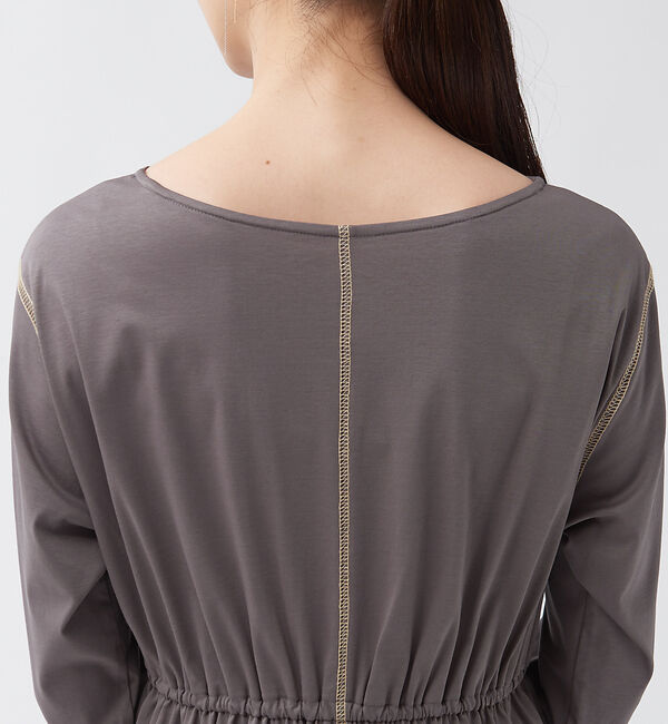 qualite「【WEB・一部店舗限定】ハイポイントギャザーワンピース」|ワンピース|