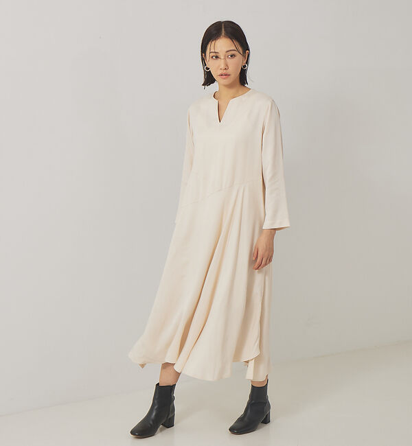 qualite「ツィルアシメワンピース」|ワンピース|