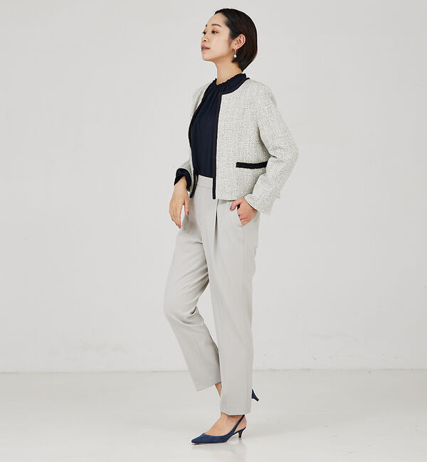 qualite「【セットアップ対応】タックテーパードパンツ」|その他|