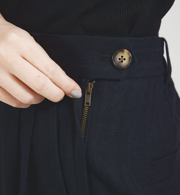 qualite「【セットアップ対応】ランダムヘリンボーンリネンパンツ」|その他|