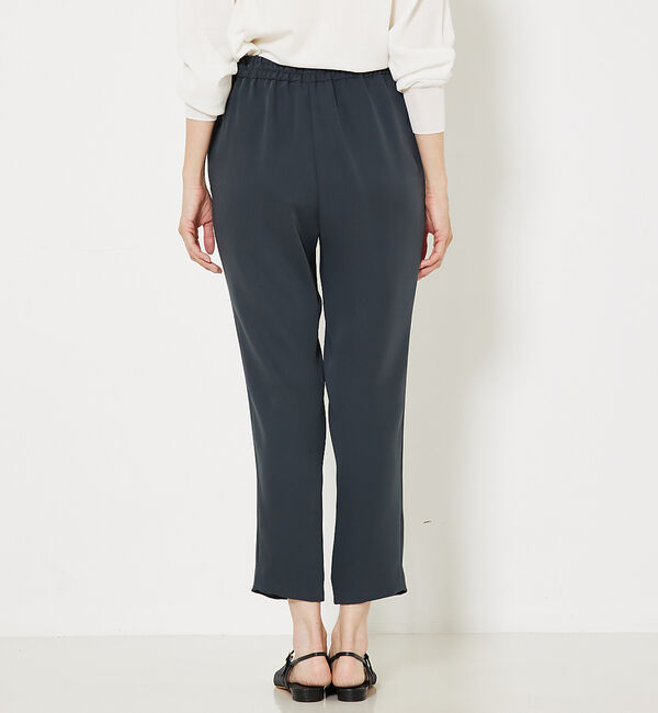 qualite「トルコサテンドロストパンツ」|スラックス|