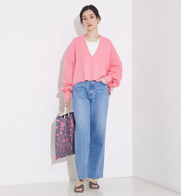 qualite「キーネックオーバースウェット」|スウェット・ジャージ|