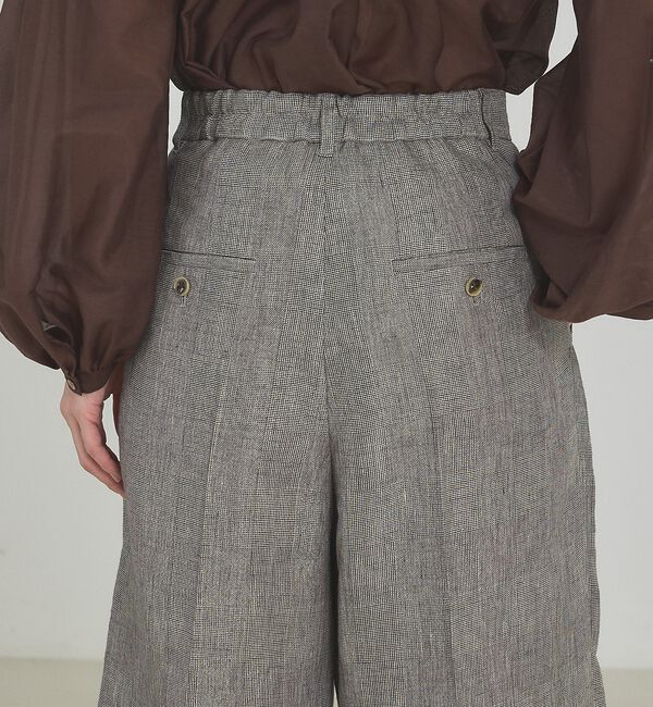 qualite「【大人のショートパンツ】ラメリネンショートパンツ/セットアップ対応【予約】」|その他|