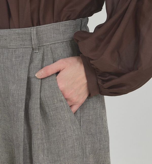 qualite「【大人のショートパンツ】ラメリネンショートパンツ/セットアップ対応【予約】」|その他|