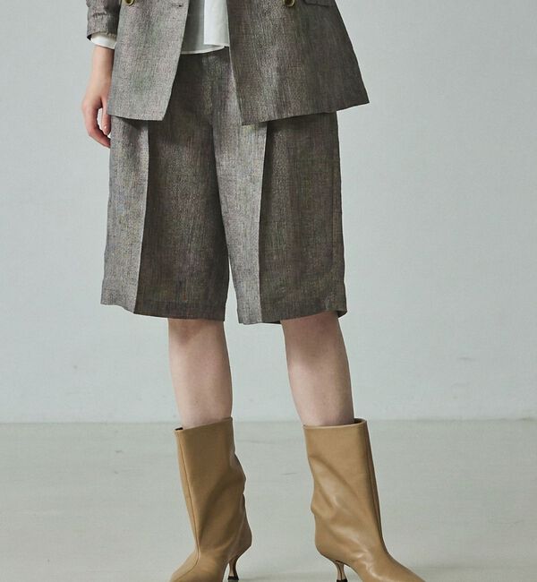 qualite「【大人のショートパンツ】ラメリネンショートパンツ/セットアップ対応【予約】」|その他|