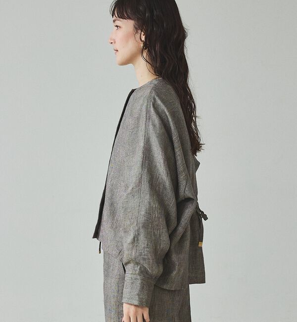 qualite「ラメリネンフォルムブルゾン【予約】」|ブルゾン・スタジャン|