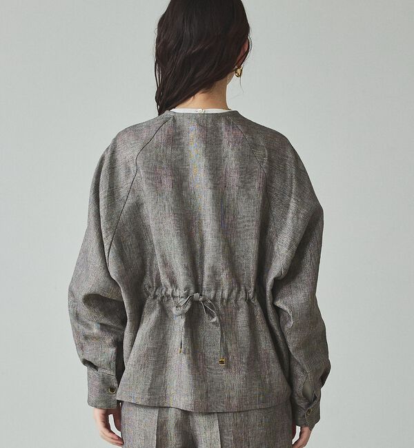 qualite「ラメリネンフォルムブルゾン【予約】」|ブルゾン・スタジャン|
