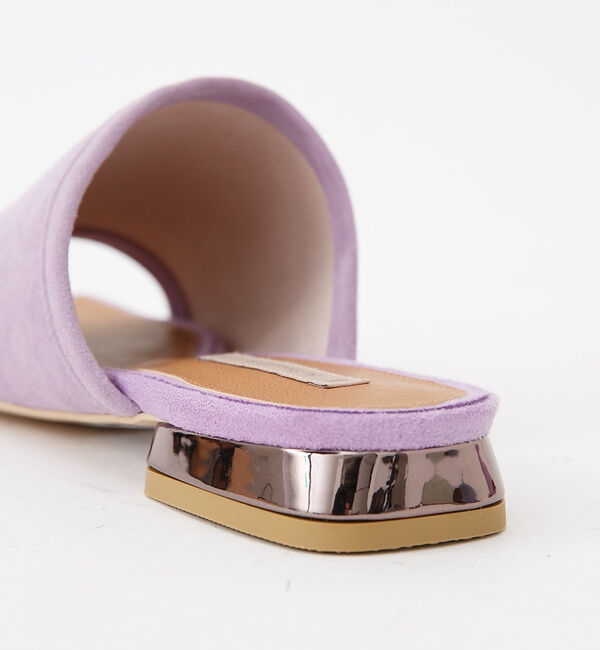 AU BANNISTER「スクエアトゥ フラットミュール」|サンダル|