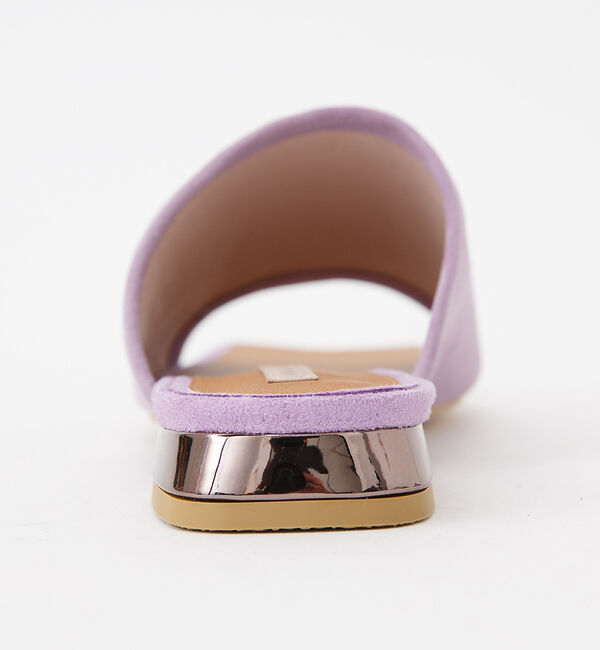 AU BANNISTER「スクエアトゥ フラットミュール」|サンダル|