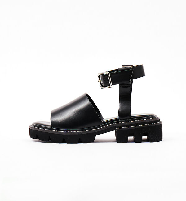 AU BANNISTER「【LAROUTE】ダブルピースアンクルベルトサンダル」|サンダル|