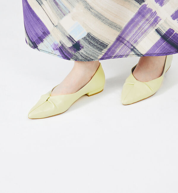 AU BANNISTER「【生活防水】ツイストフラットパンプス」|レインシューズ|