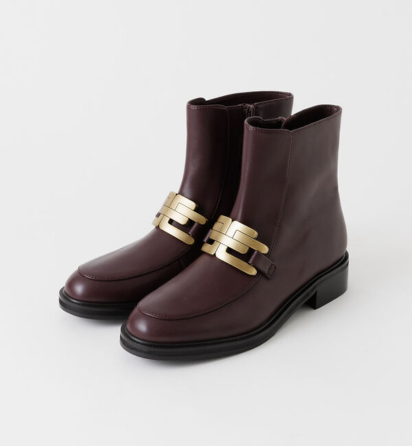 AU BANNISTER「【スノーソール】メタルプレートショートブーツ」|ショートブーツ|