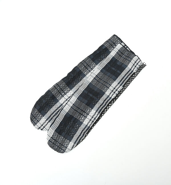 AU BANNISTER「●FAKUIチェック&times;ネットチュールソックス」|その他|