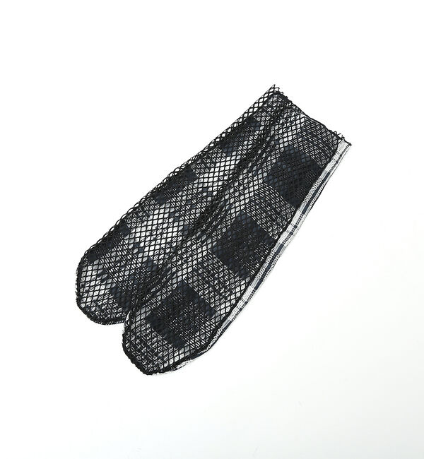 AU BANNISTER「●FAKUIチェック&times;ネットチュールソックス」|その他|