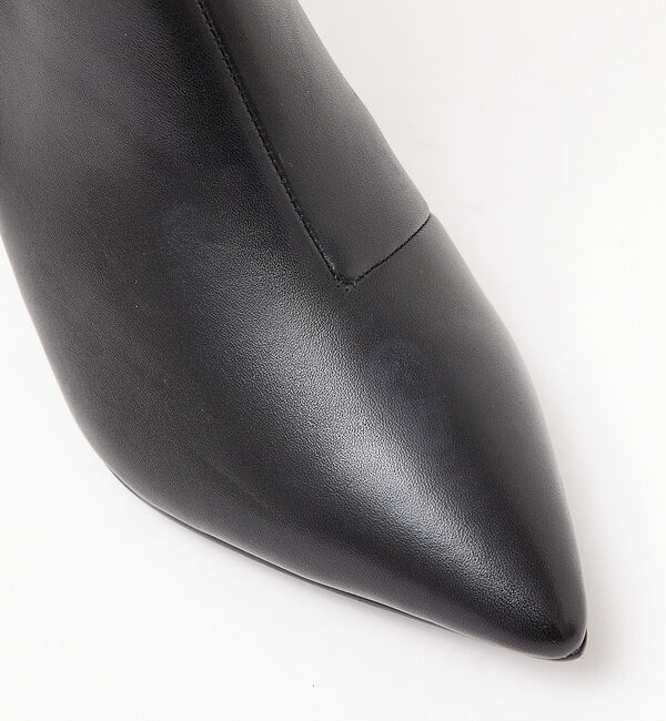 AU BANNISTER「【最高ブーツ/ 6.5cmヒール】ポインテッドトゥショートブーツ」|ショートブーツ|