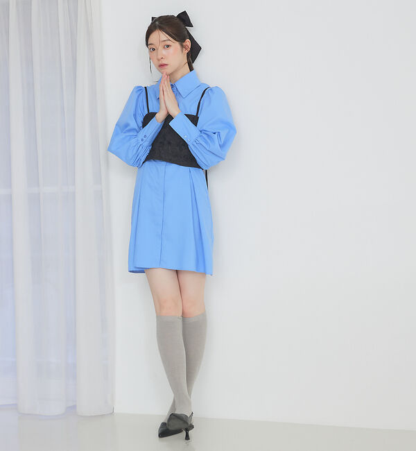 SELFIST「ウエストタックミニワンピース」|ワンピース|