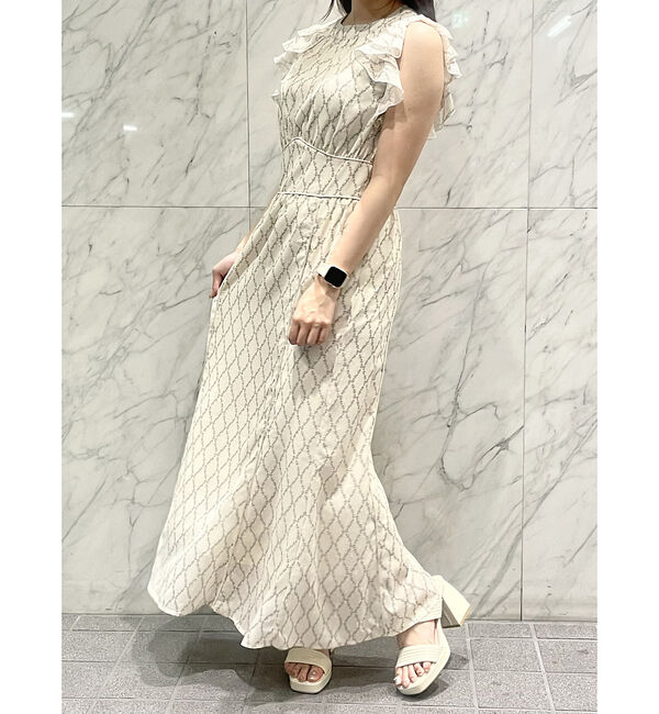 SELFIST「ホルターネックフリルマーメイドワンピース」|ワンピース|アイボリー