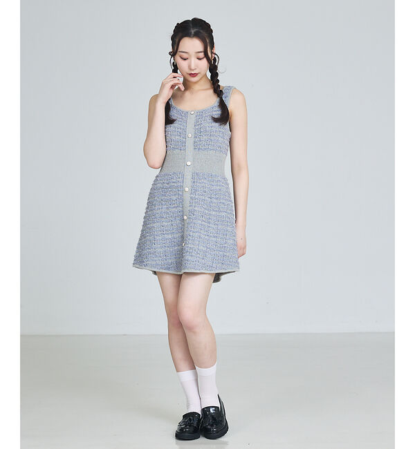 SELFIST「ラメフリンジミニワンピース」|ワンピース|