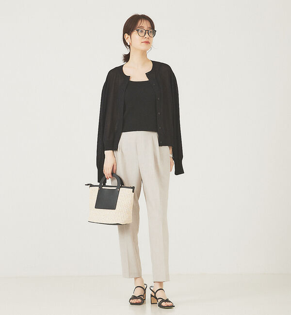 abahouse mavie「シアーアンサンブルサマーニット」|カーディガン|