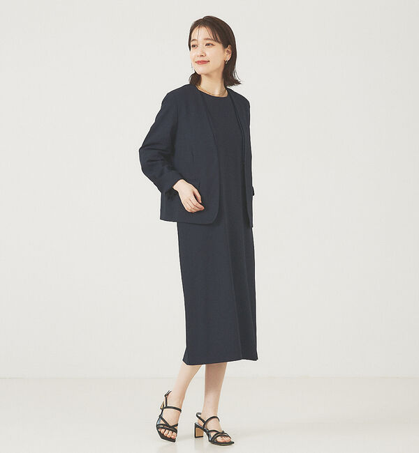 abahouse mavie「【エニデイカセット】シアー袖切替ワンピース」|ワンピース|