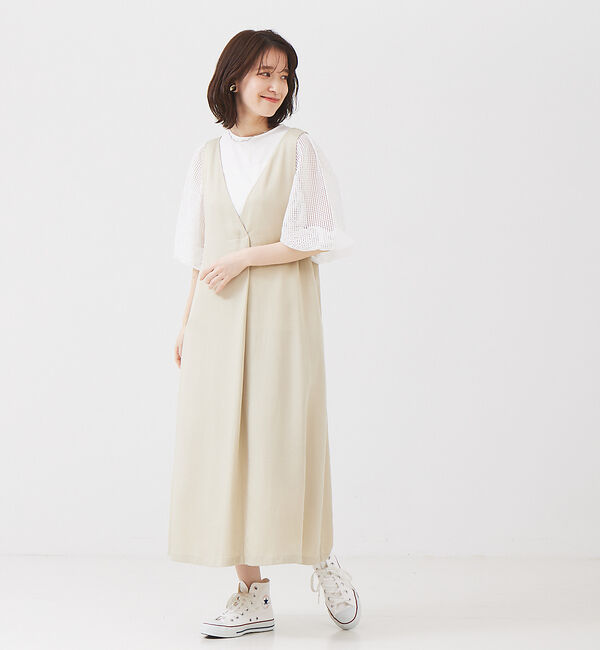 abahouse mavie「【大人のいちまんワンピ】2WAYジャンパースカート」|ジャンパースカート|