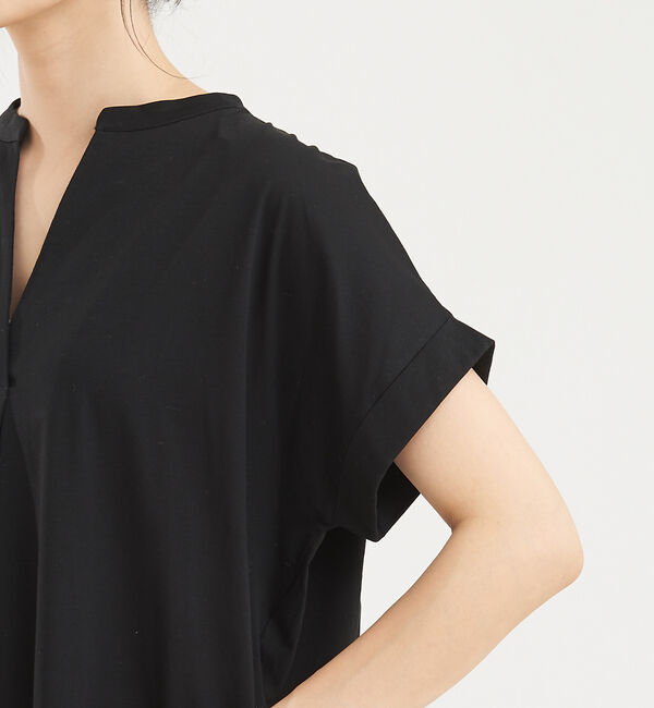 abahouse mavie「【大人のいちまんワンピ】シルケット天竺スキッパーワンピース」|ワンピース|