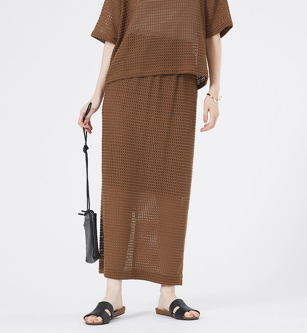 abahouse mavie「メッシュタイトスカート」|スカート|