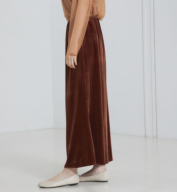 abahouse mavie「ベロア&プリントマーメイドスカート」|スカート|