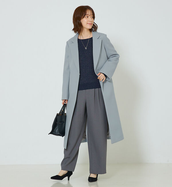 abahouse mavie「【ロングセラー】ベルト付きロングコート」|その他|