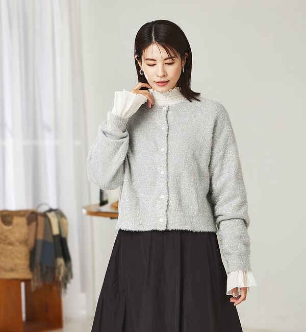 abahouse mavie「シアーシャーリングブラウス」|シャツ・ブラウス|