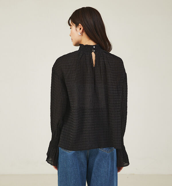 abahouse mavie「シアーシャーリングブラウス」|シャツ・ブラウス|