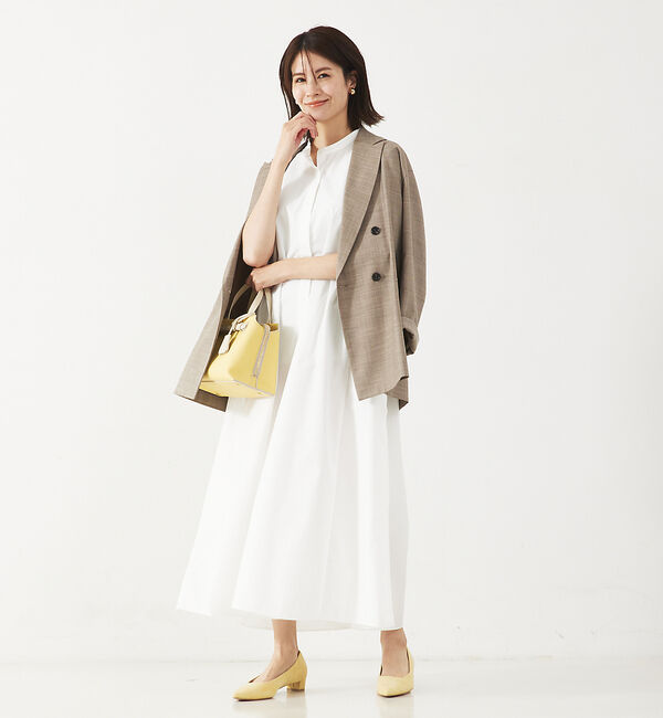 abahouse mavie「【大人のいちまんワンピ】ブロードノースリシャツワンピ」|ワンピース|