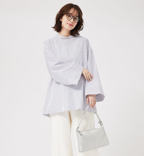 abahouse mavie「ワイドスリーブ2WAYシャツ」|シャツ・ブラウス|